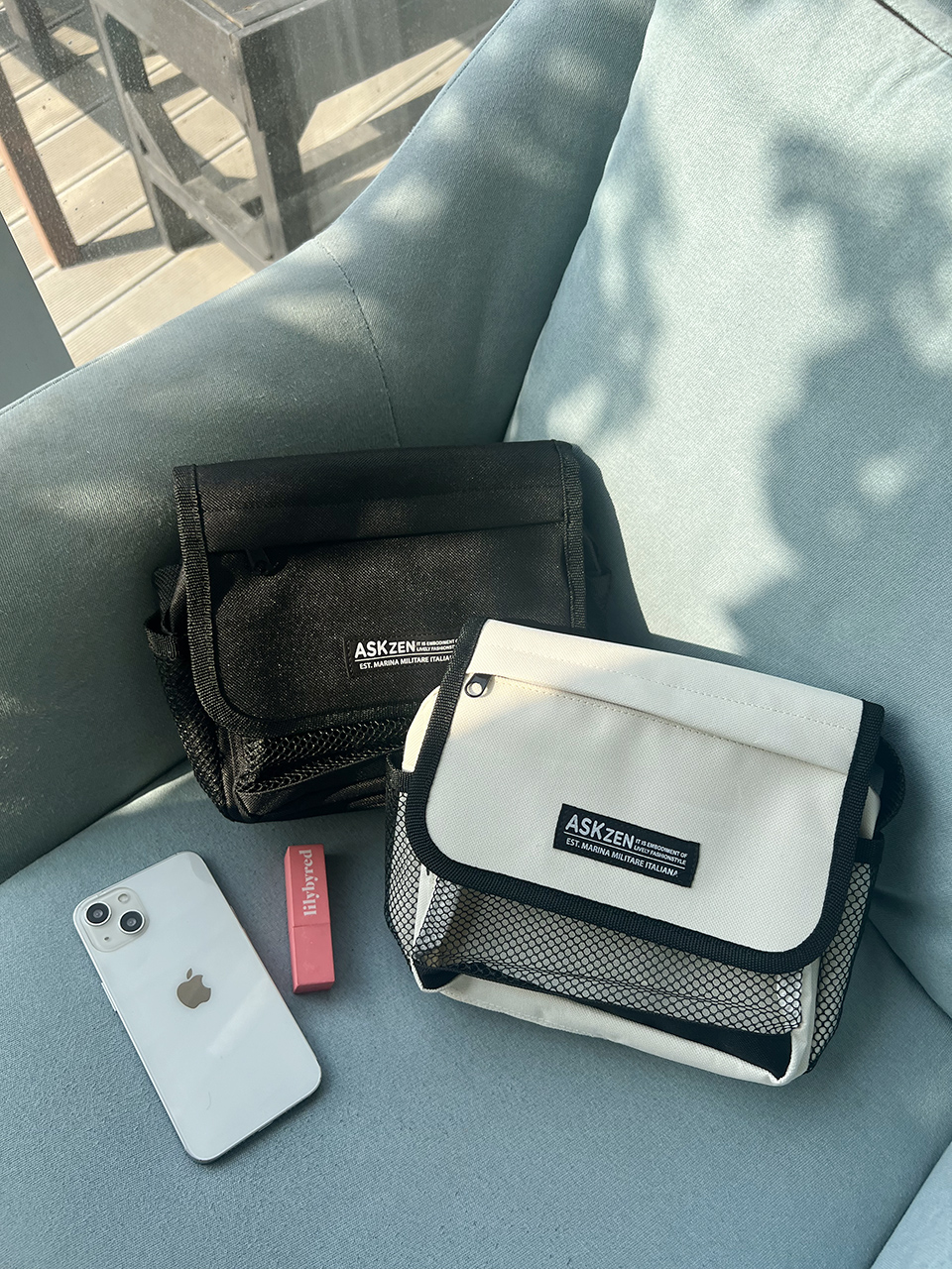 Canvas Zipper Mini Shoulder Bag