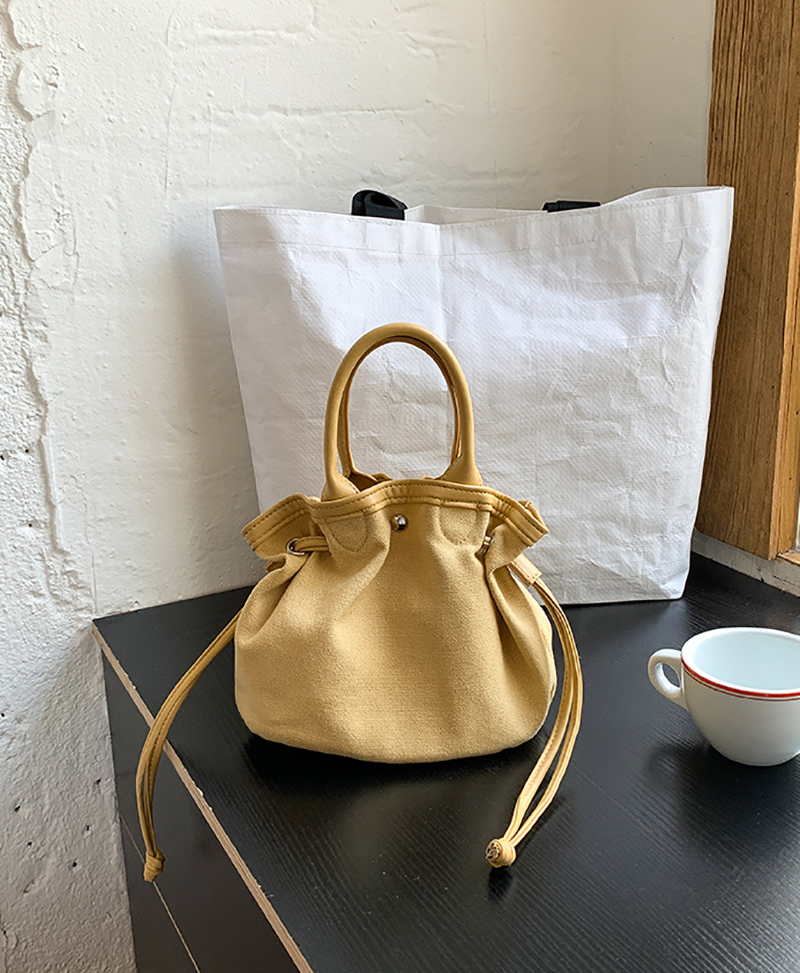 Canvas bag pouch set