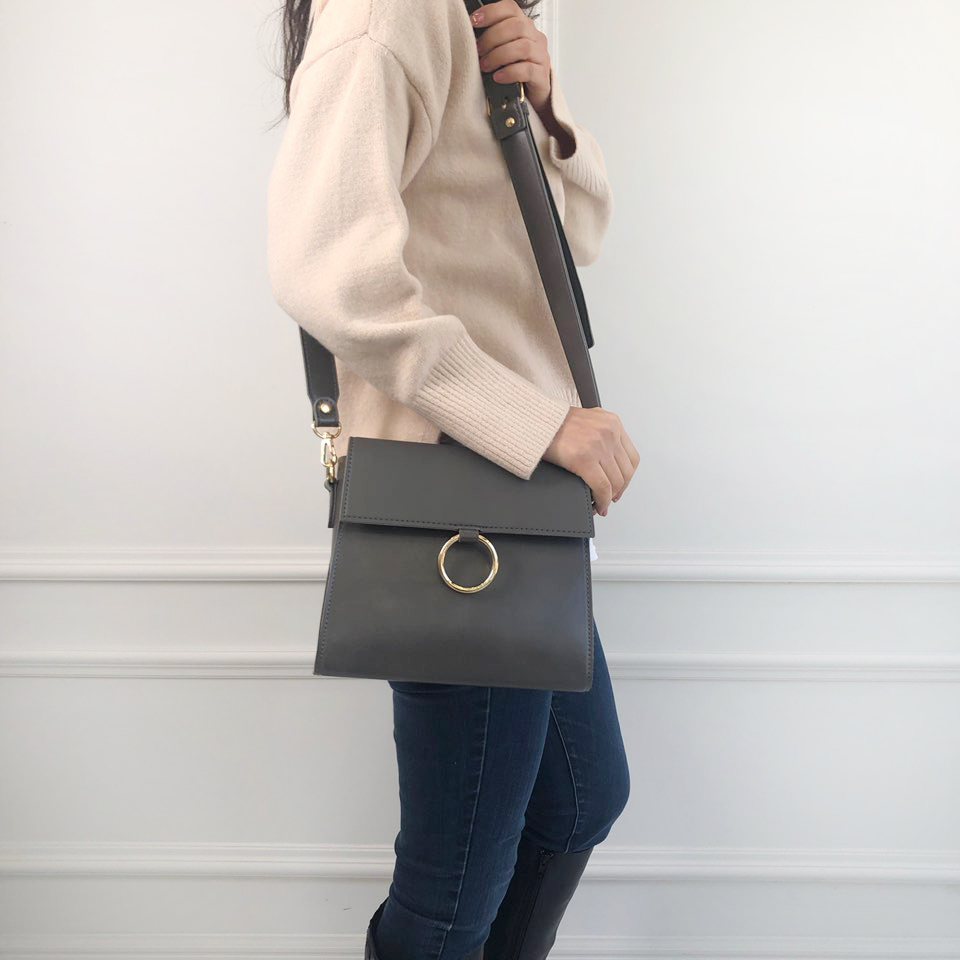 Ring Square Mini Shoulder Bag (4 colors)