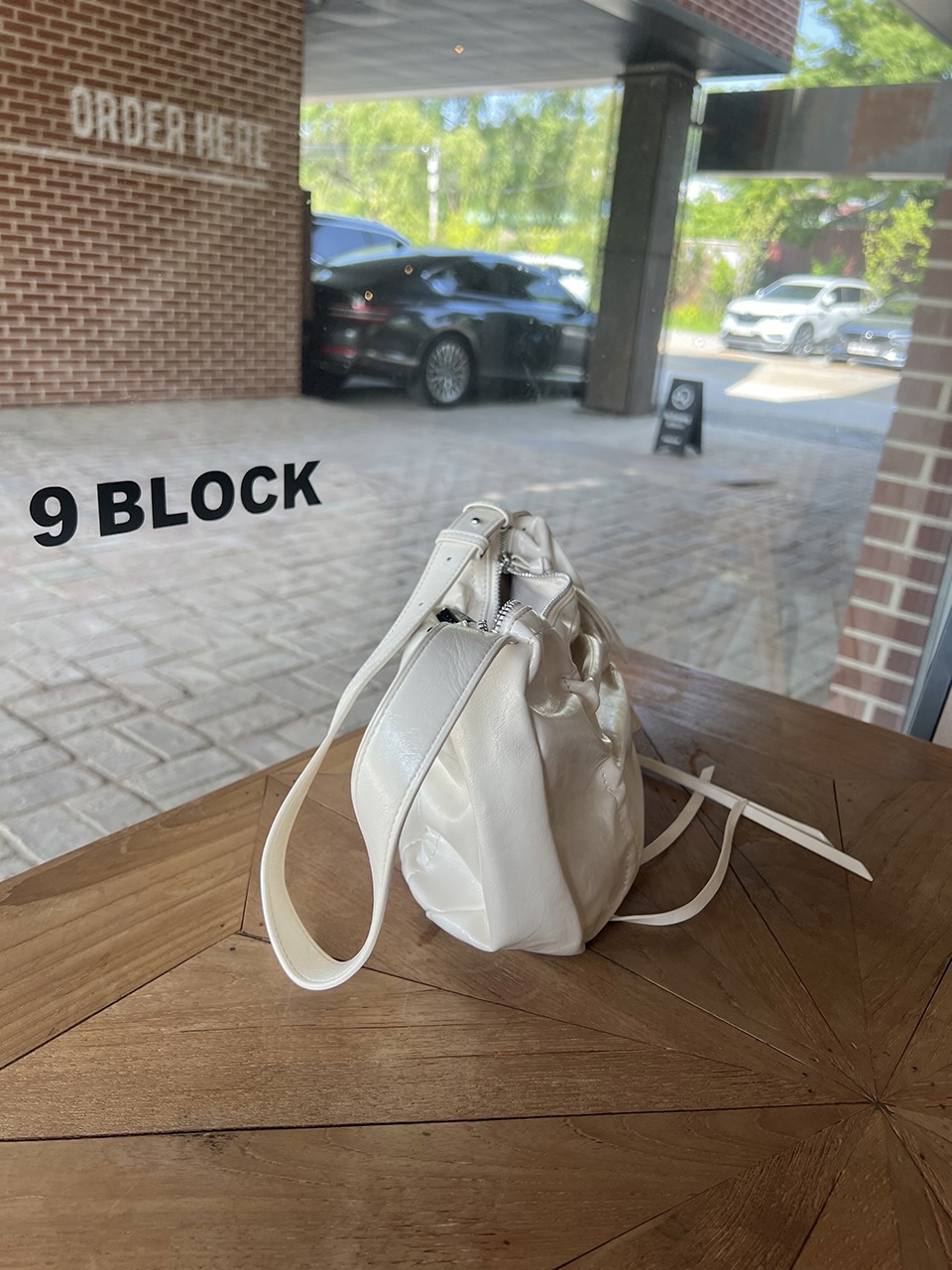 Ribbon Shirring Ballet Core Shoulder Bag (4 colors)