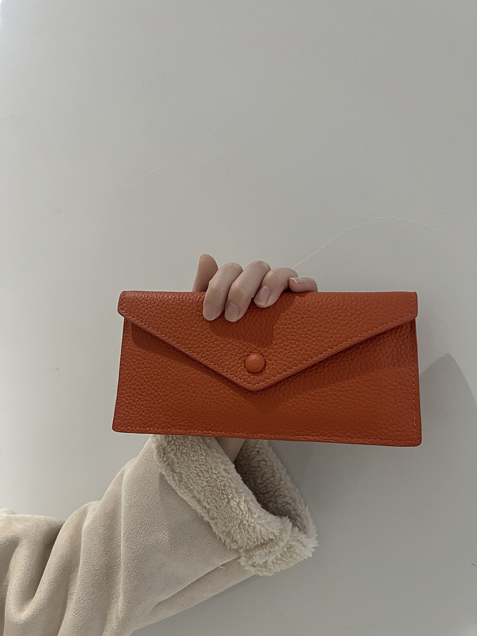 Leather slim card case