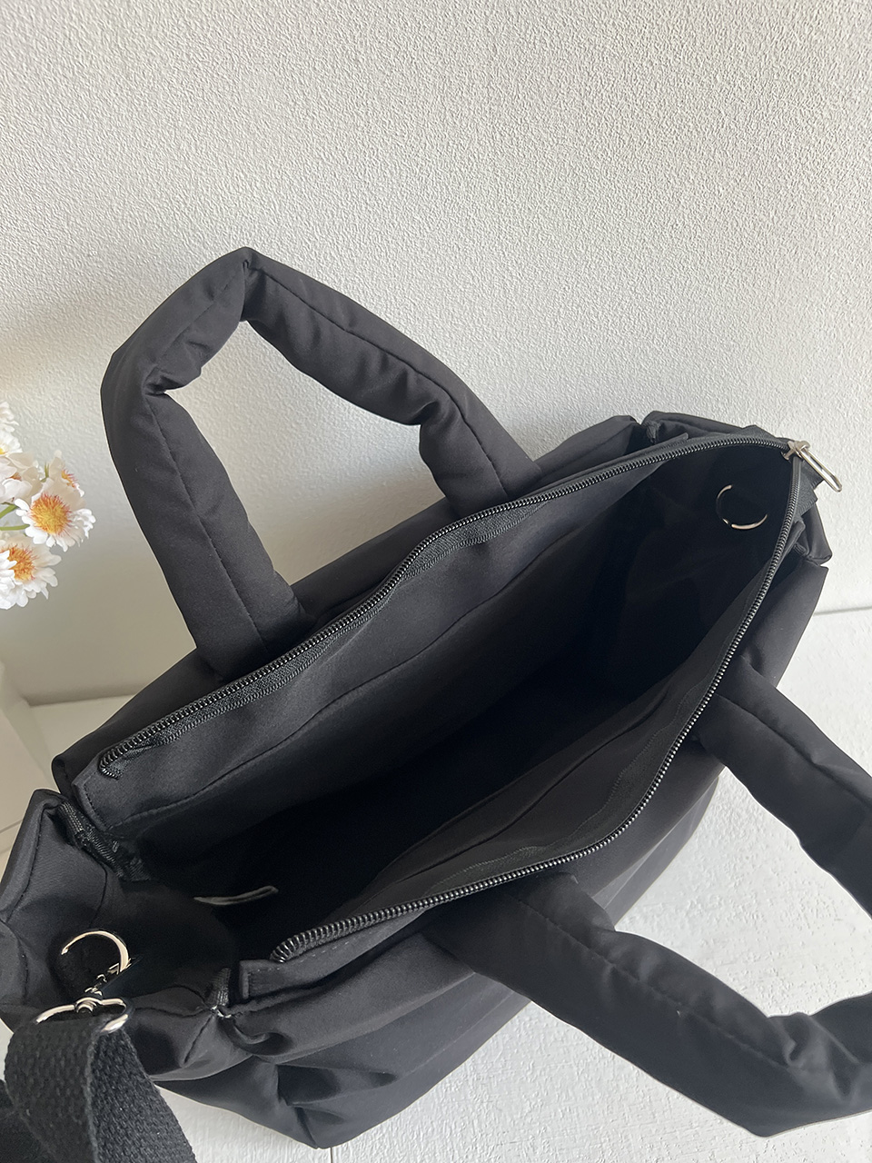 High-pressure quilted mini Boston bag