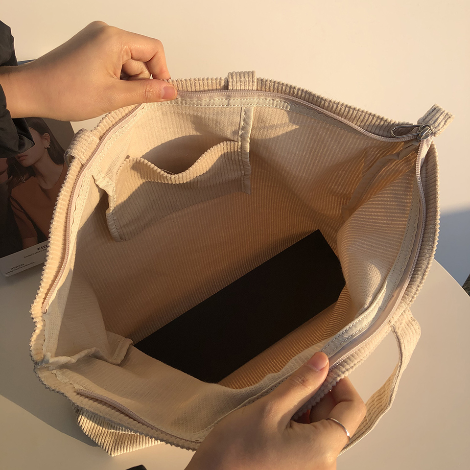 Corduroy eco bag