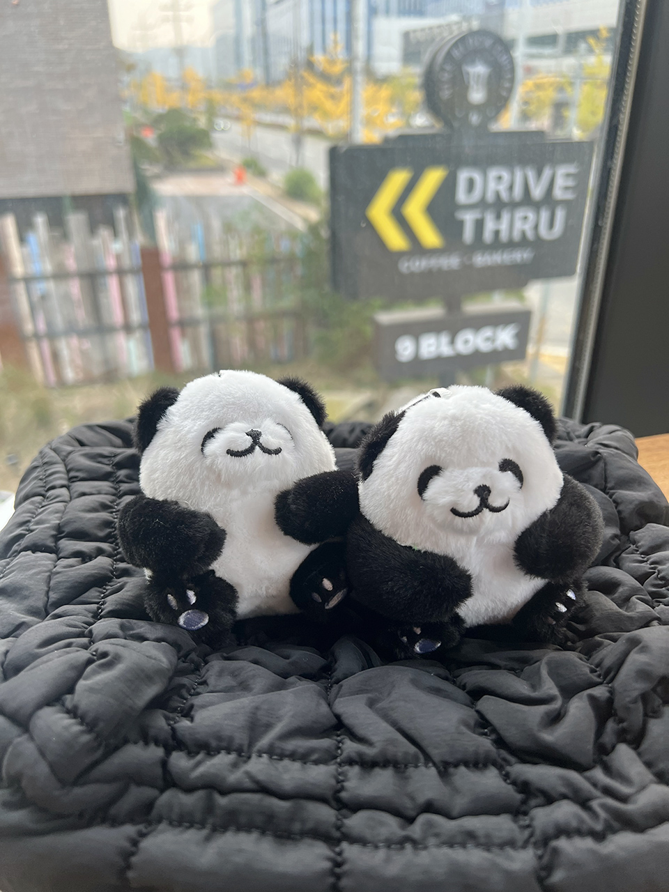 Cute Panda Plush Keychain Bag Charm
