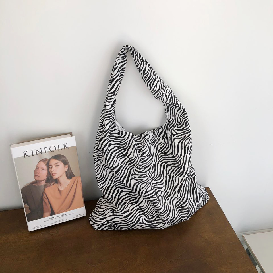 Zebra Big Shoulder Eco Bag