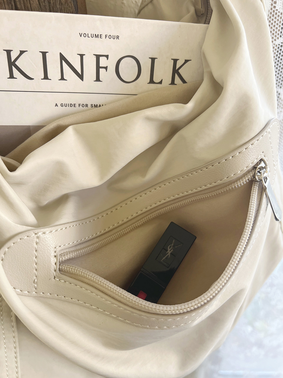 Nylon Zipper Big Cloth Eco Bag (4 colors)