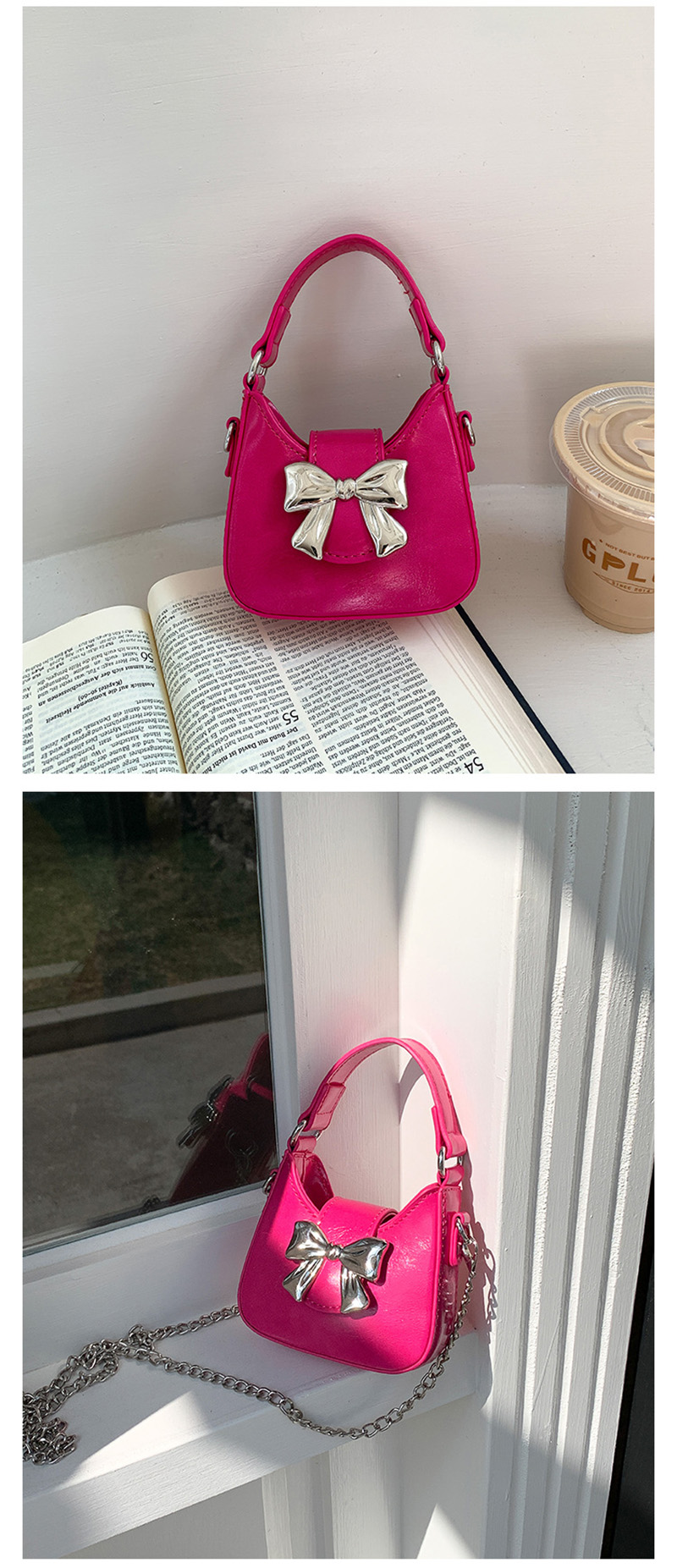 Ribbon Chain Ballet Core Mini Shoulder Bag (5 colors)