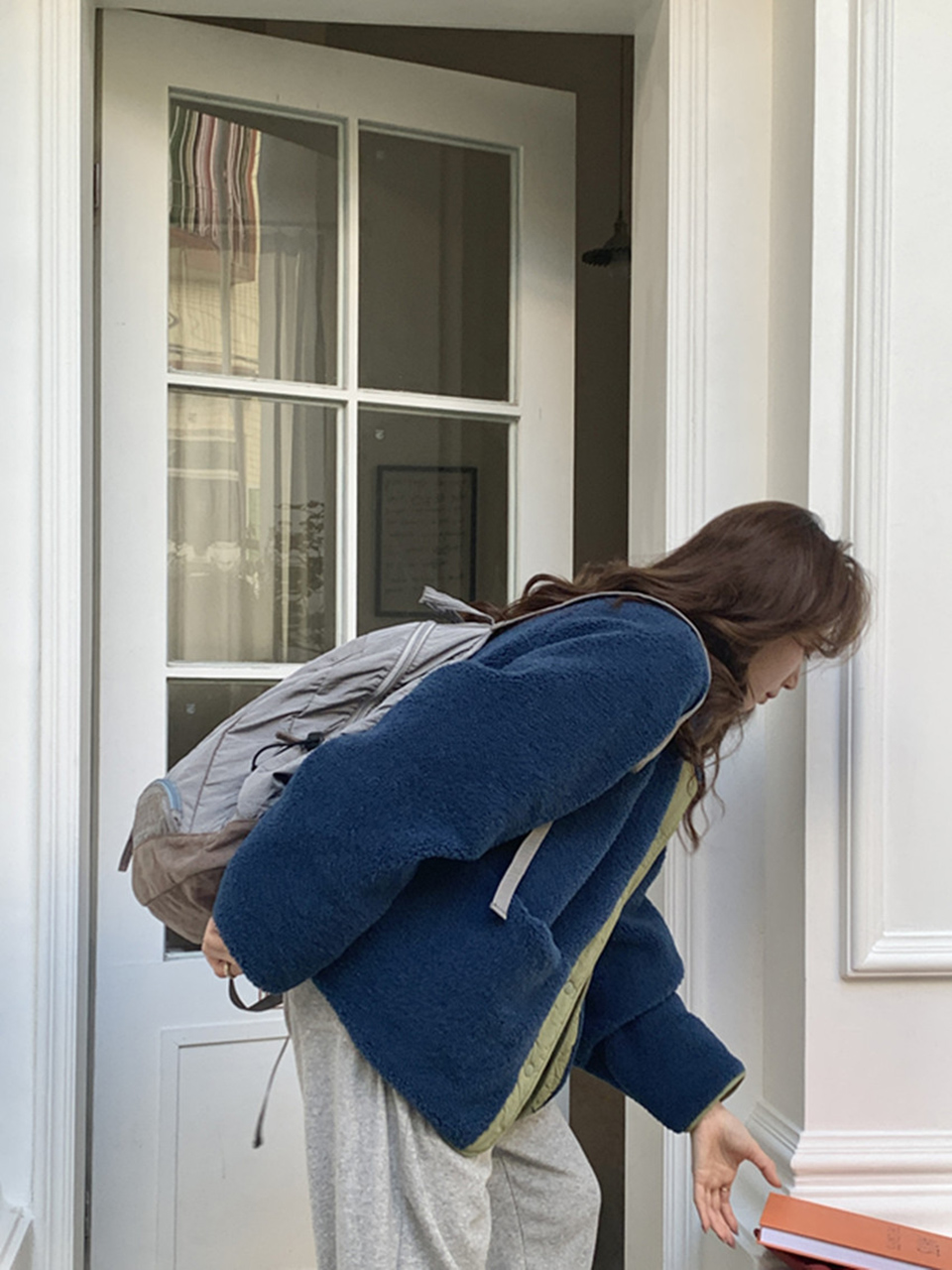 Shooting Embroidered String Pocket Nylon Backpack