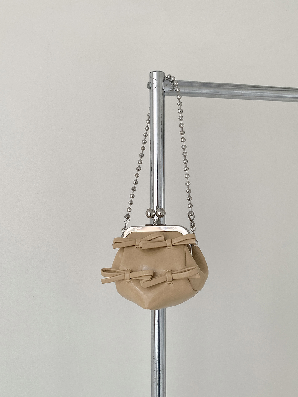 Ribbon 2-Way Chain Mini Crossbody Bag (2 Strap Types)