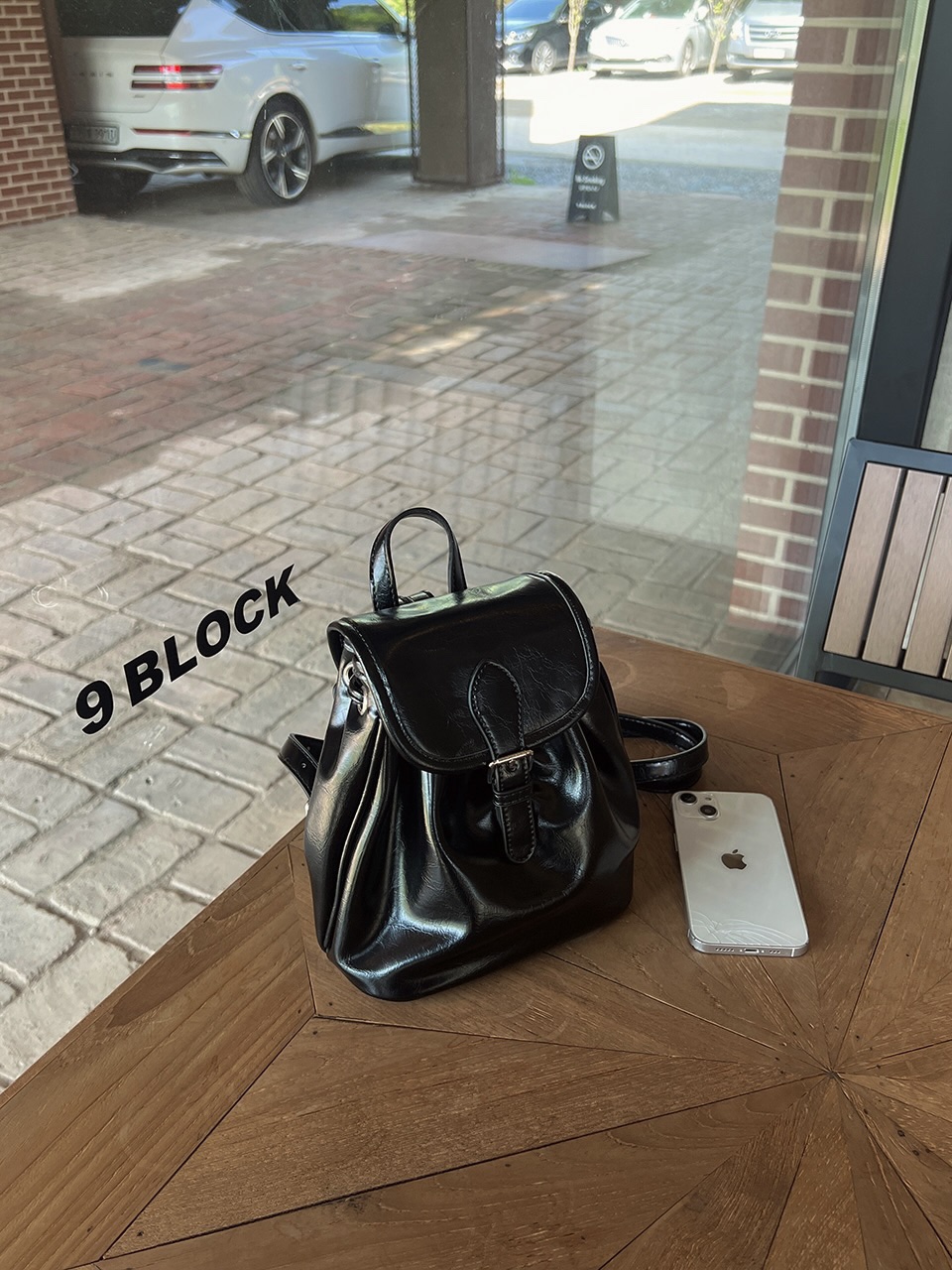 Wrinkle Buckle Bucket Mini Backpack (5 colors)