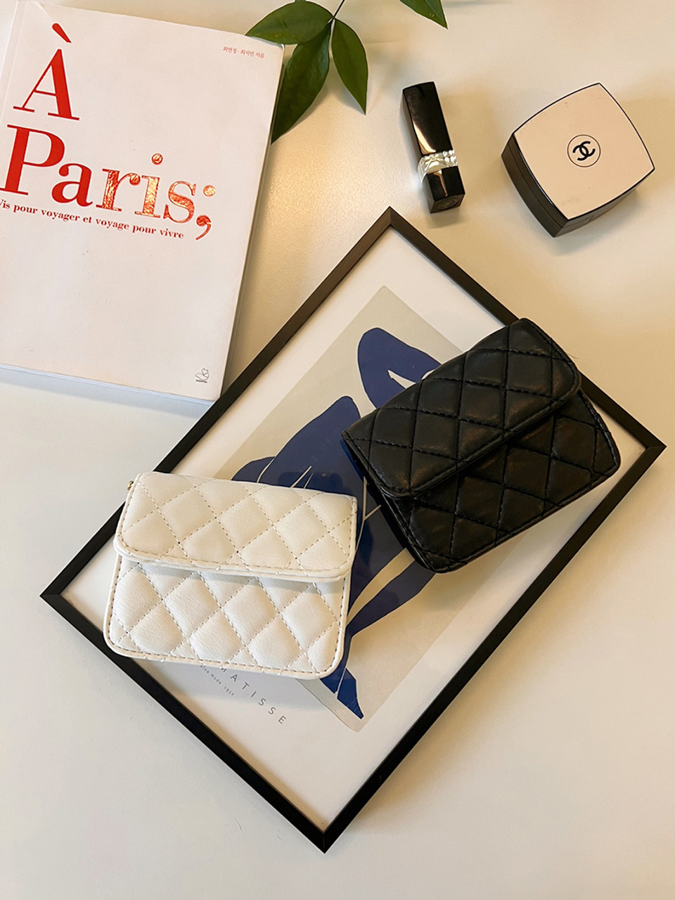 Lotia Quilted Mini Chain Crossbody Bag (2 colors)