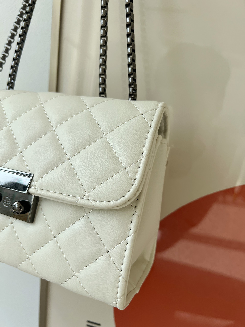Kate Quilted Square Mini Chain Shoulder Bag
