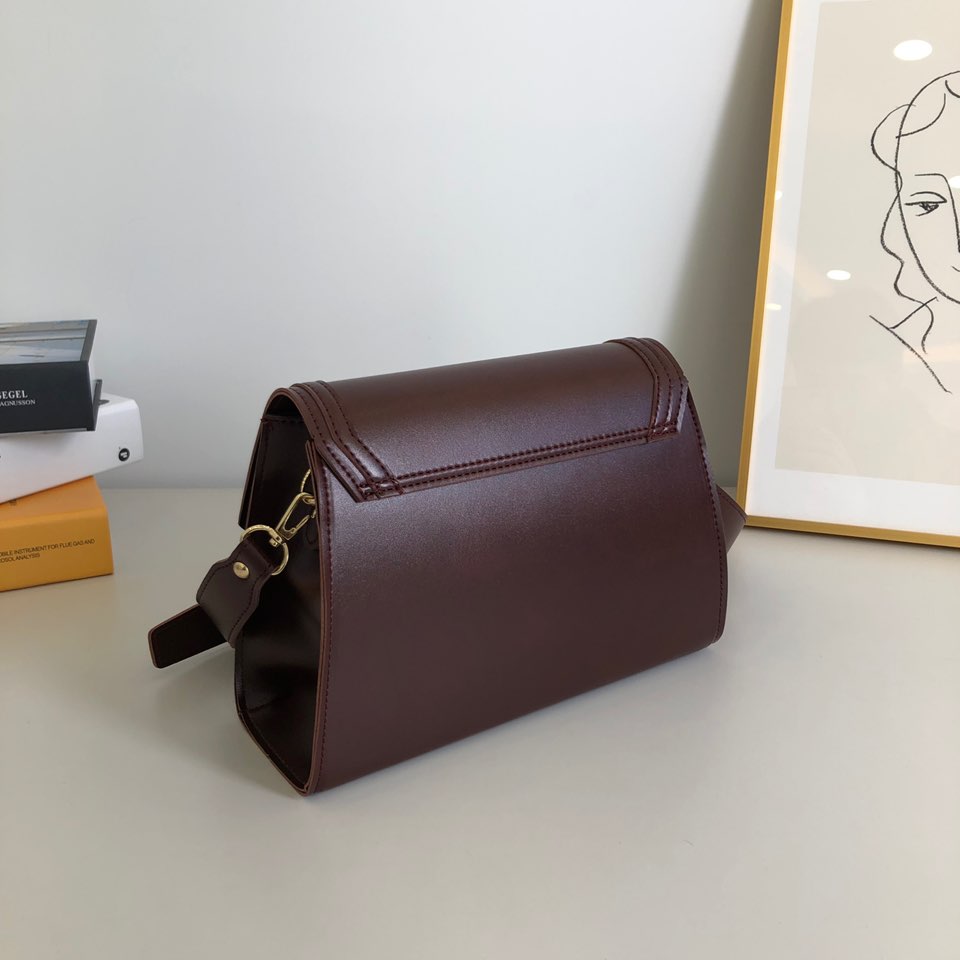 Classic trapezoid stitch cross bag (4 colors)