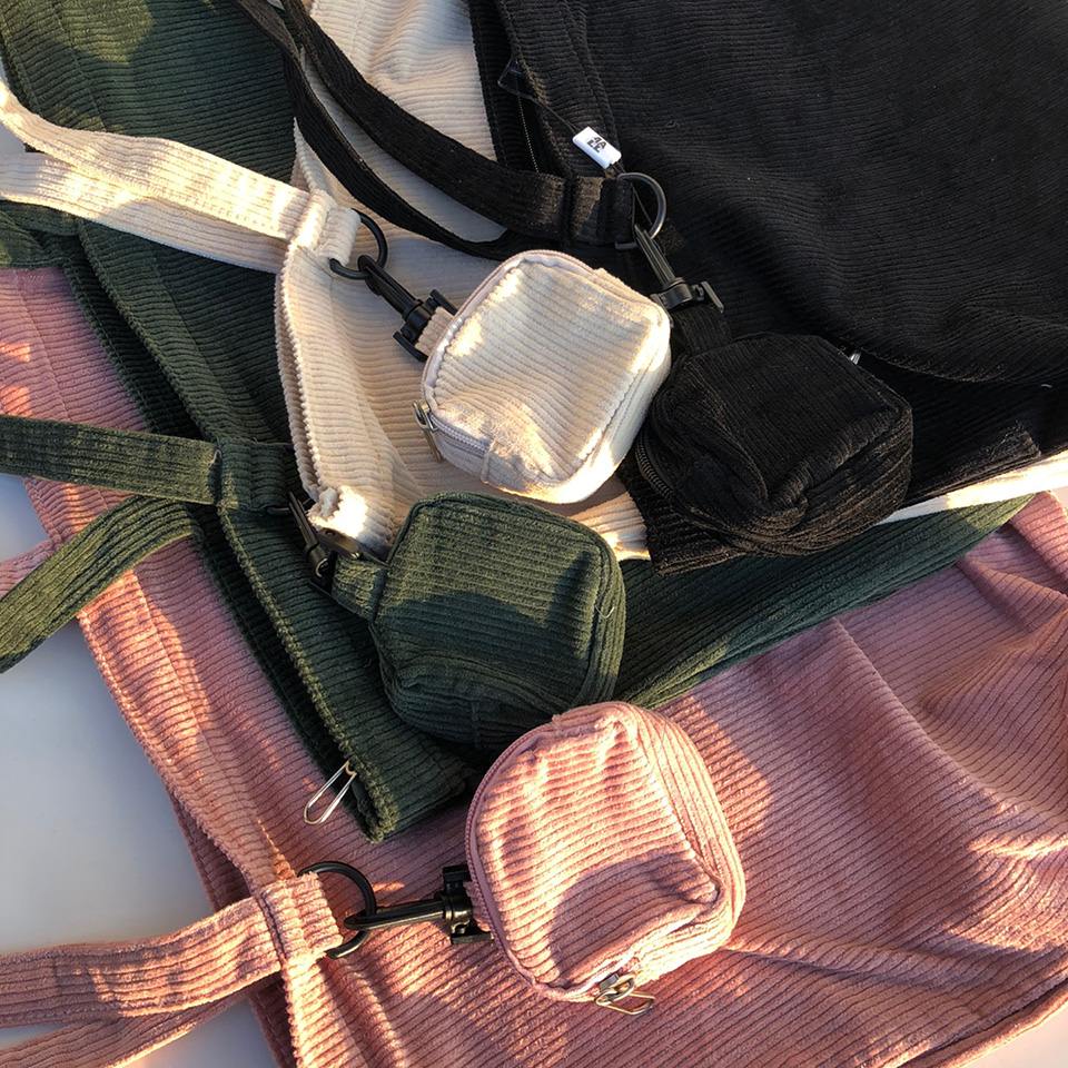 Corduroy eco bag