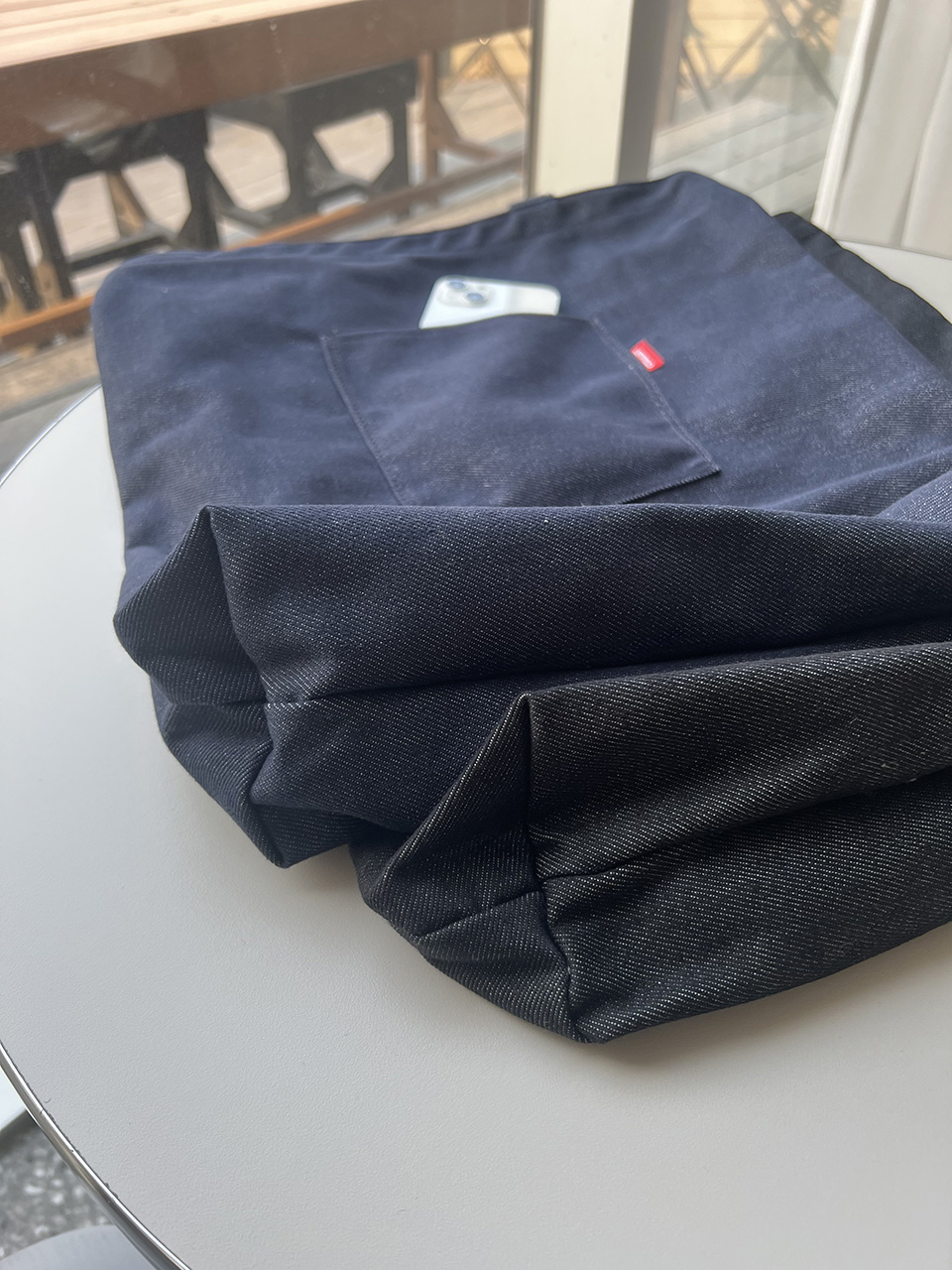 Denim Pocket Oversized Eco Bag