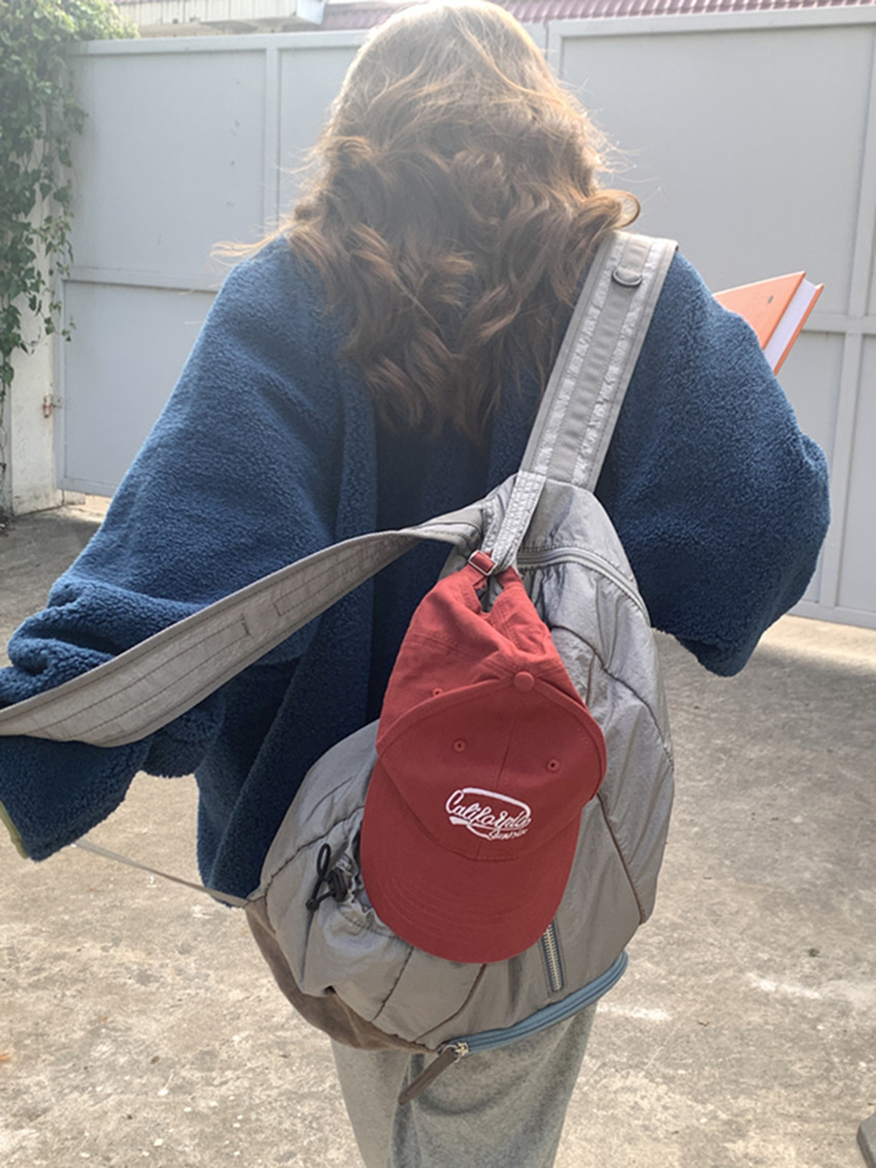 Shooting Embroidered String Pocket Nylon Backpack