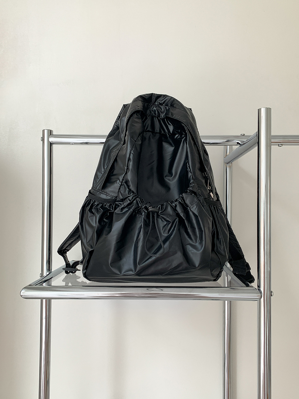 Croon Pocket Silver String Backpack Rucksack