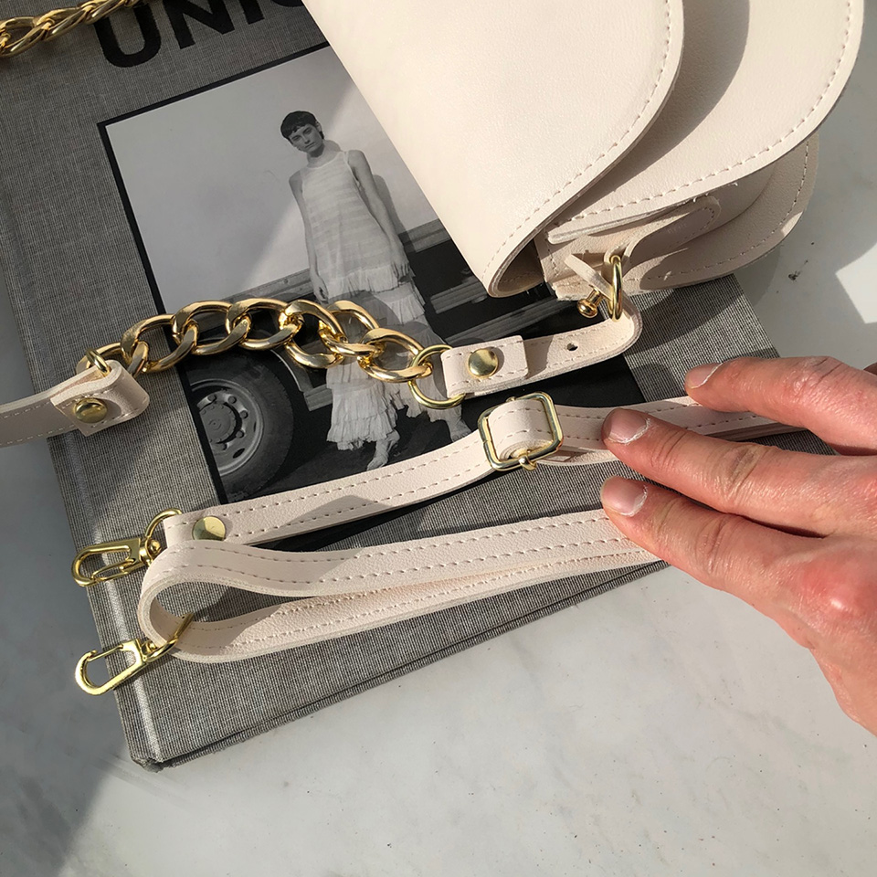 Soft chain mini shoulder bag (with cross strap)