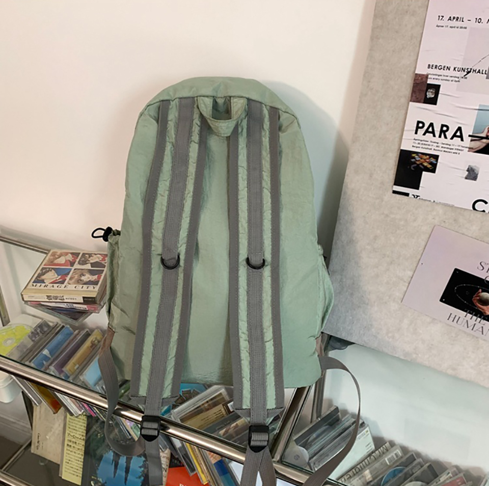 Shooting Embroidered String Pocket Nylon Backpack