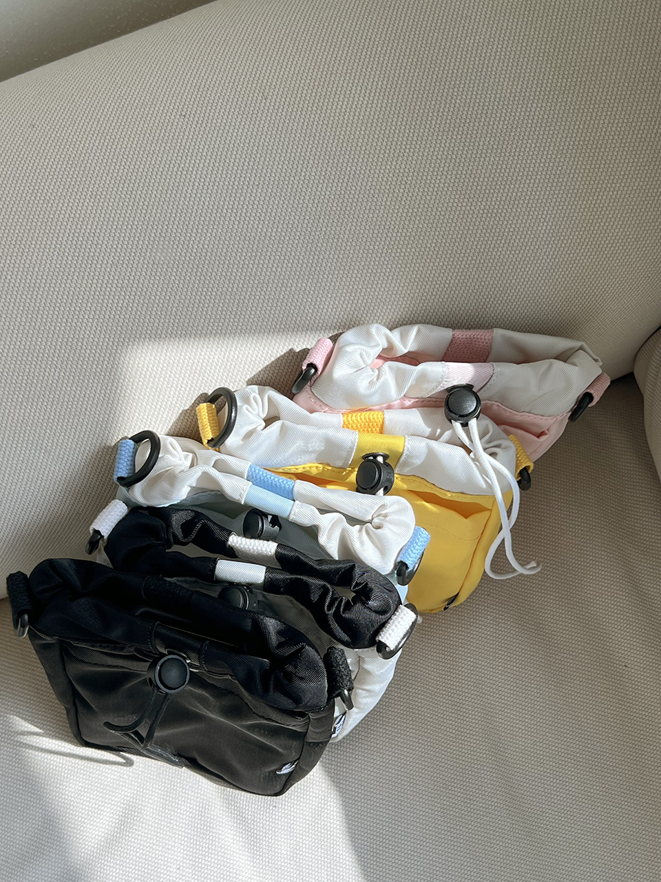 String Nylon Waterproof Mini Crossbody Bag (5 colors)