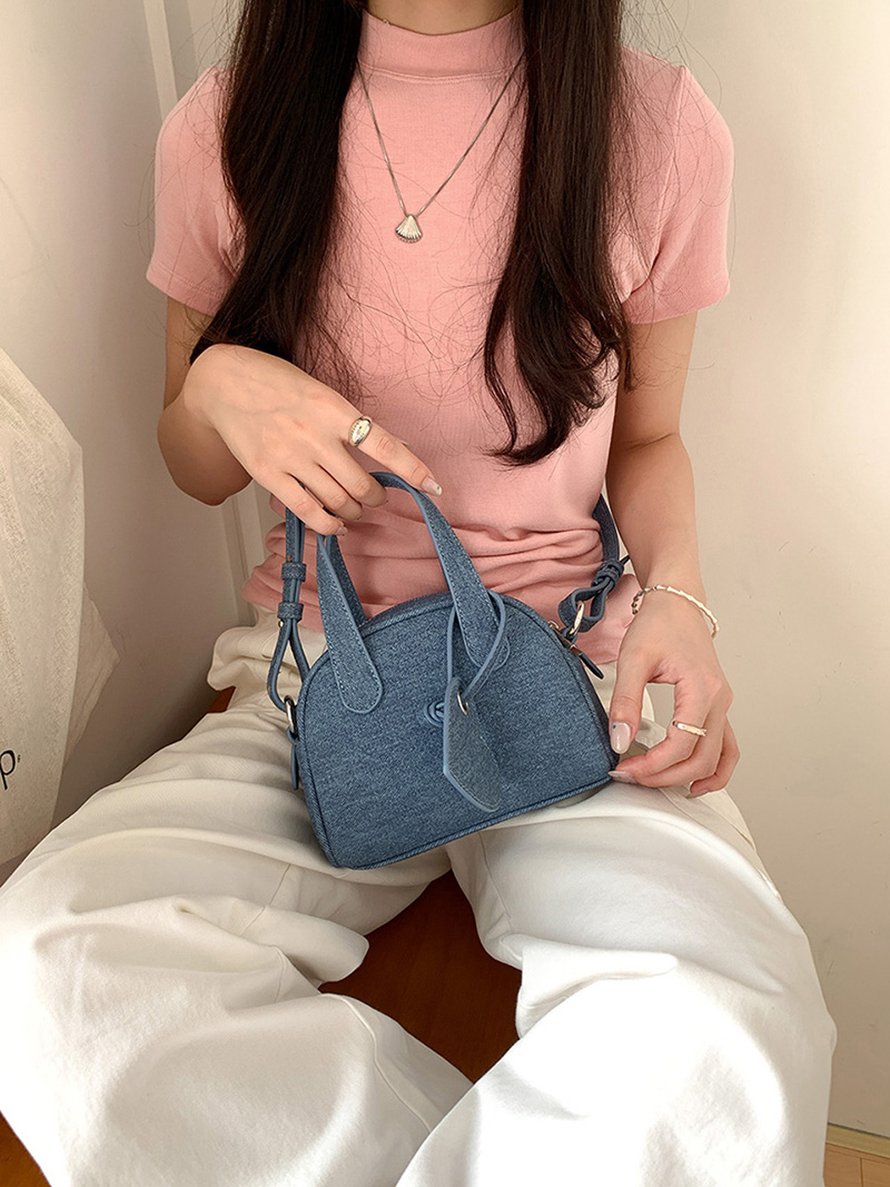 [Denim] Heart Keyring Mini Tote Bag (3 colors)