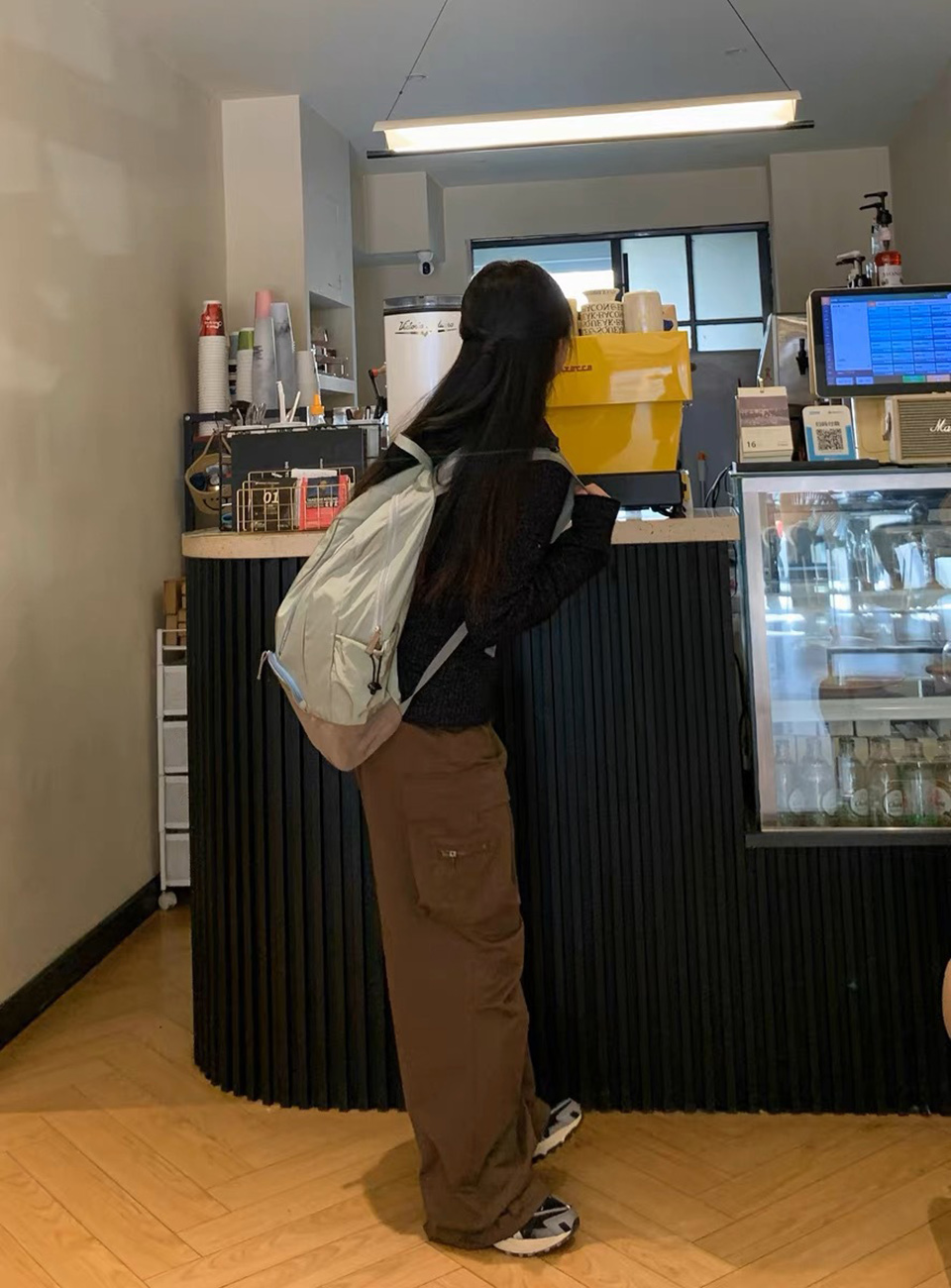 Shooting Embroidered String Pocket Nylon Backpack