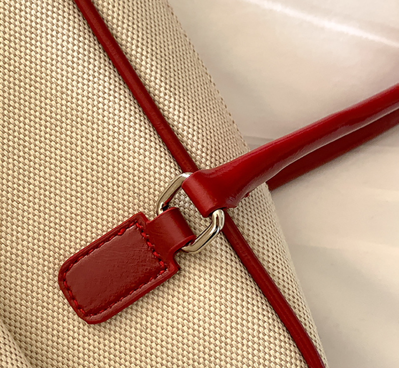 Jacquard leather tote bag/shoulder bag