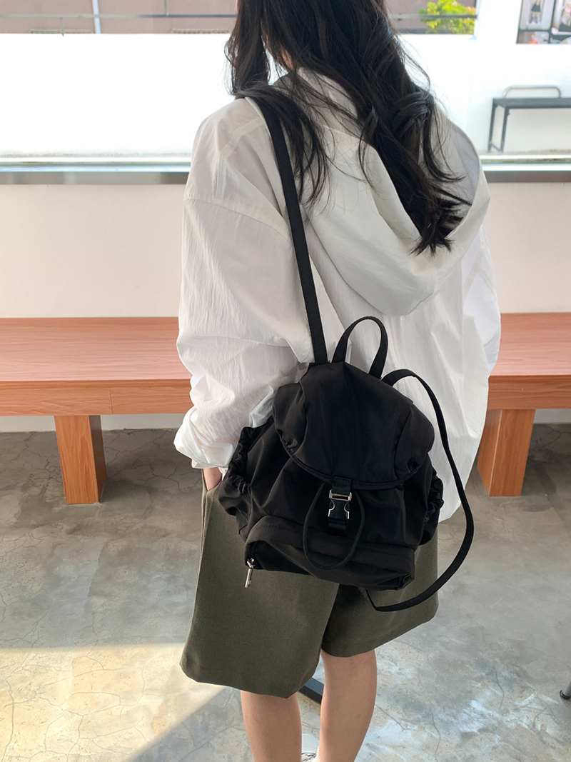 Casual nylon mini backpack