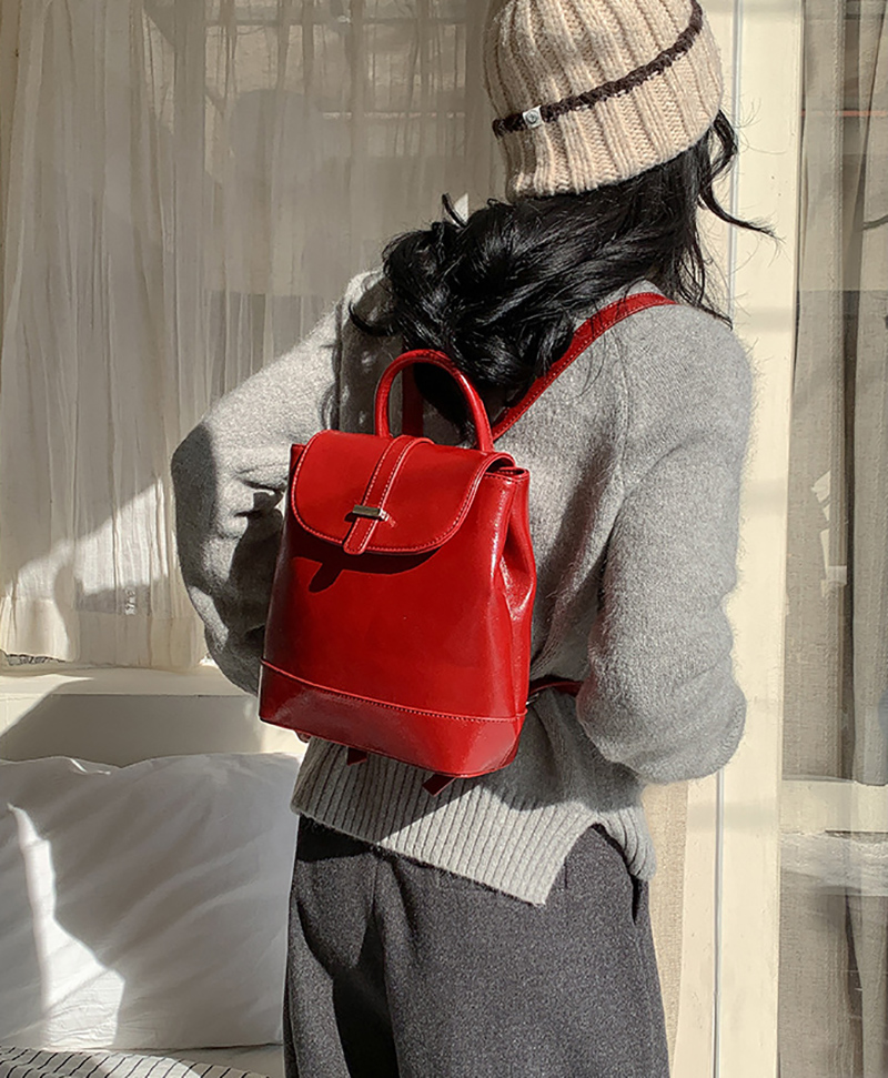 Crack Classic Leather Mini Backpack