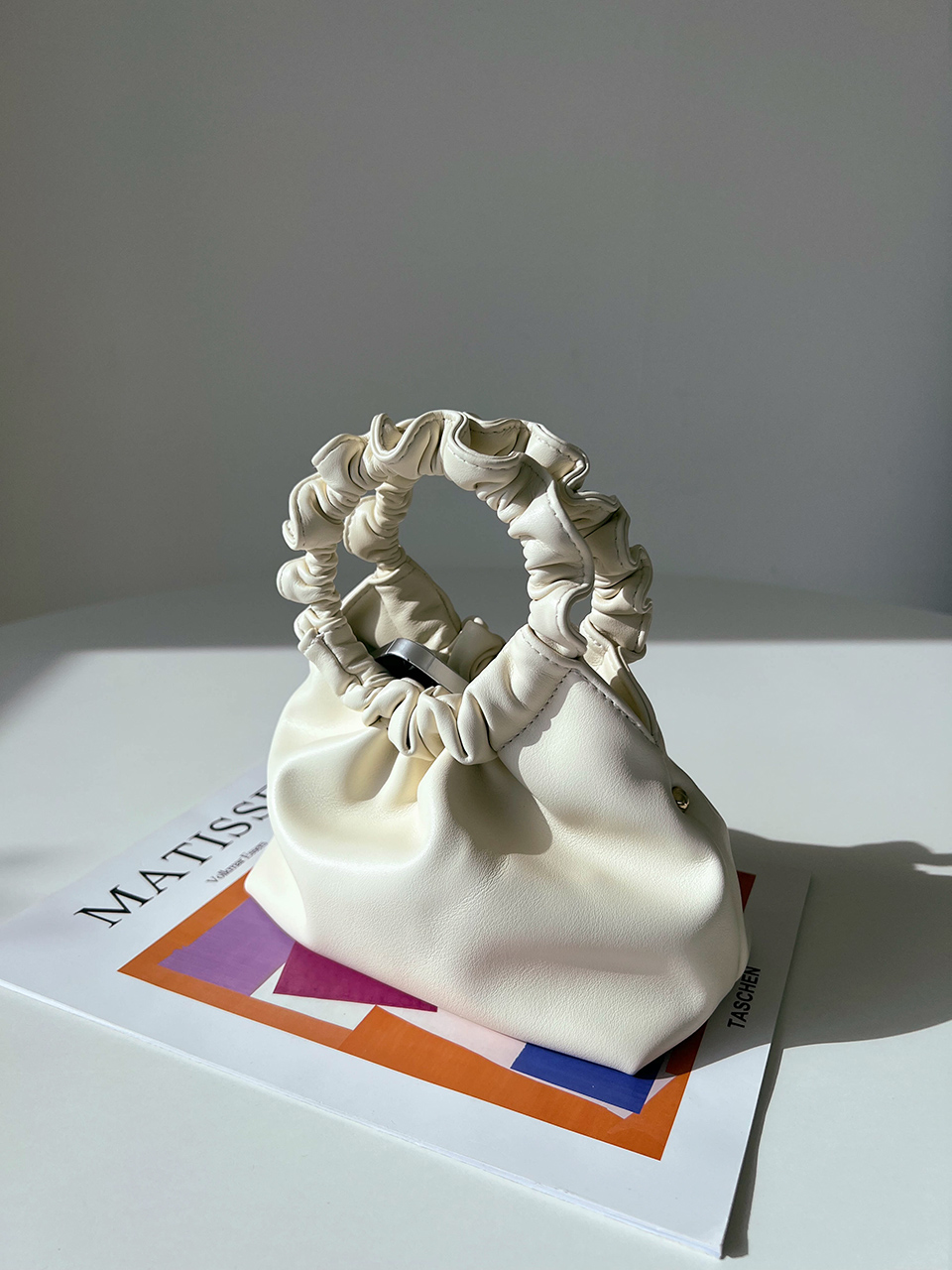 Andaz Shirred Mini Flame Chain Bag