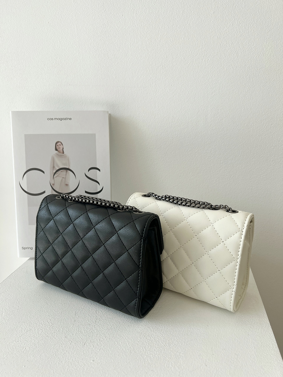Kate Quilted Square Mini Chain Shoulder Bag