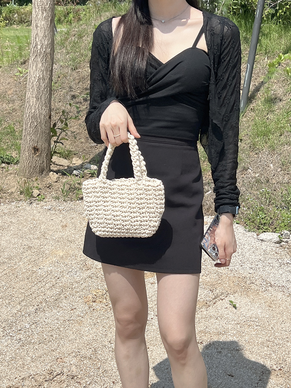Crochet Mini Tote Bag (6 colors)