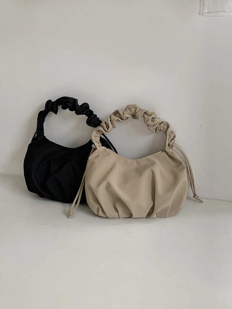 Jolly Shirred Round String Mini Shoulder Bag
