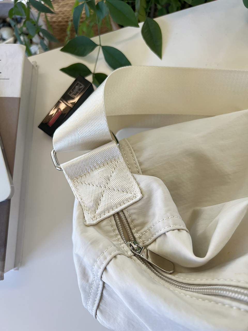 Nylon Zipper Big Cloth Eco Bag (4 colors)