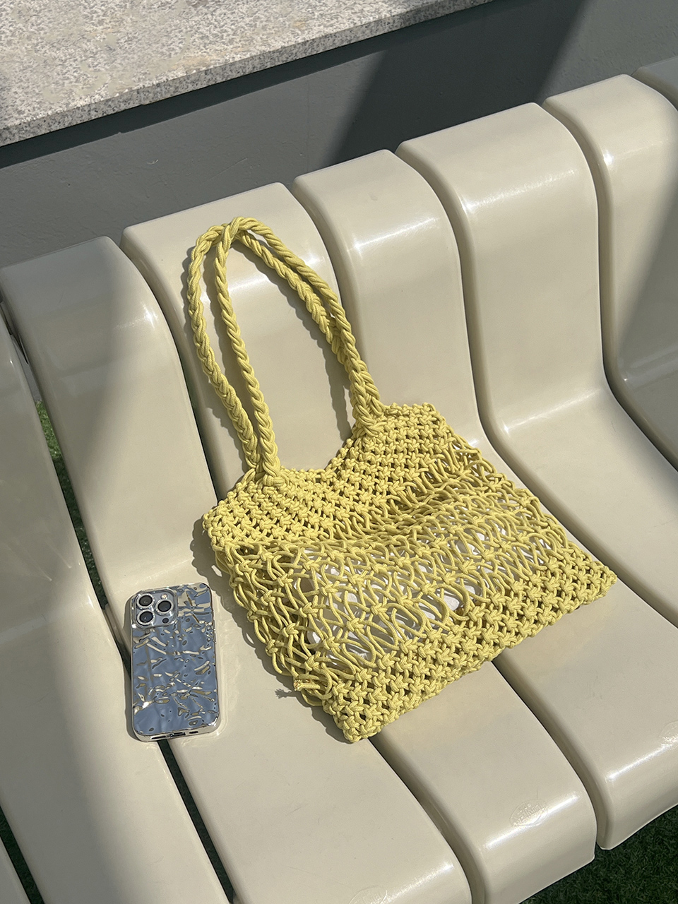 Knitted mesh shoulder bag (5 colors)