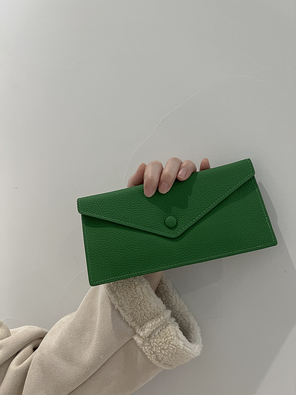 Leather slim card case
