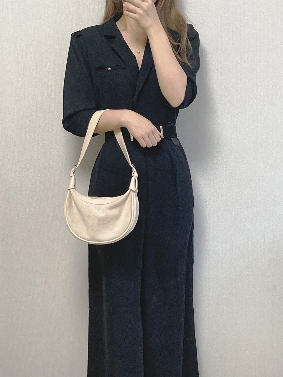 Suede Mini Two-Strap Shoulder Bag