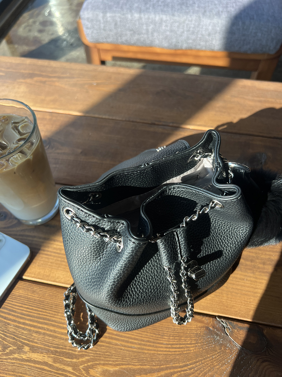 [Fur Keychain Included] Boel Mini Chain Shoulder Bag