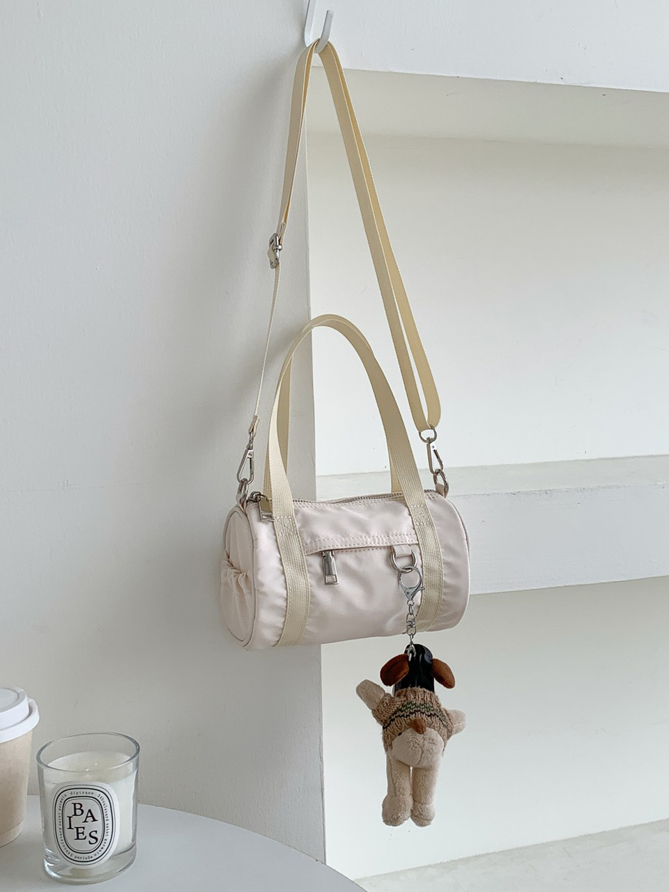 Nylon mini tote bag