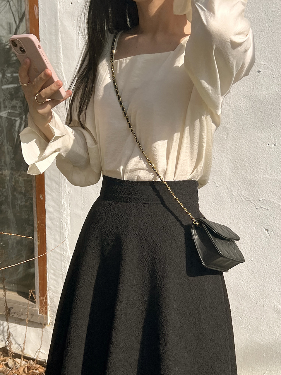 Lotia Quilted Mini Chain Crossbody Bag (2 colors)