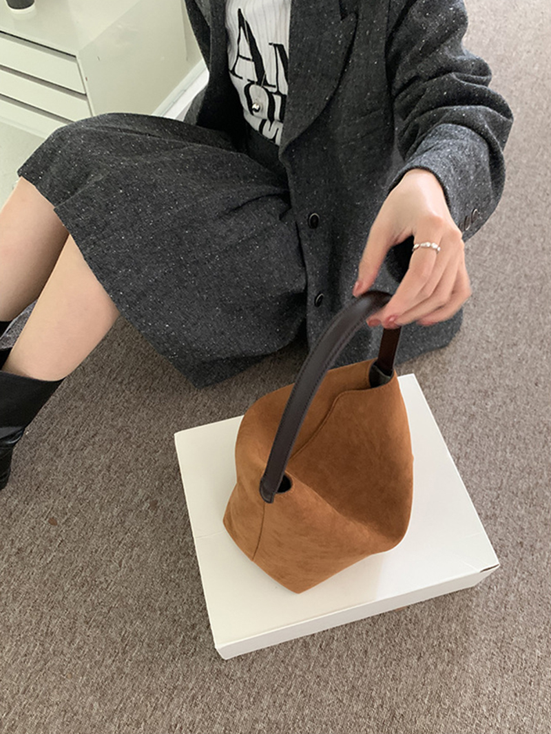 Suede bag