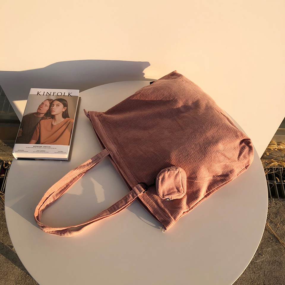 Corduroy eco bag