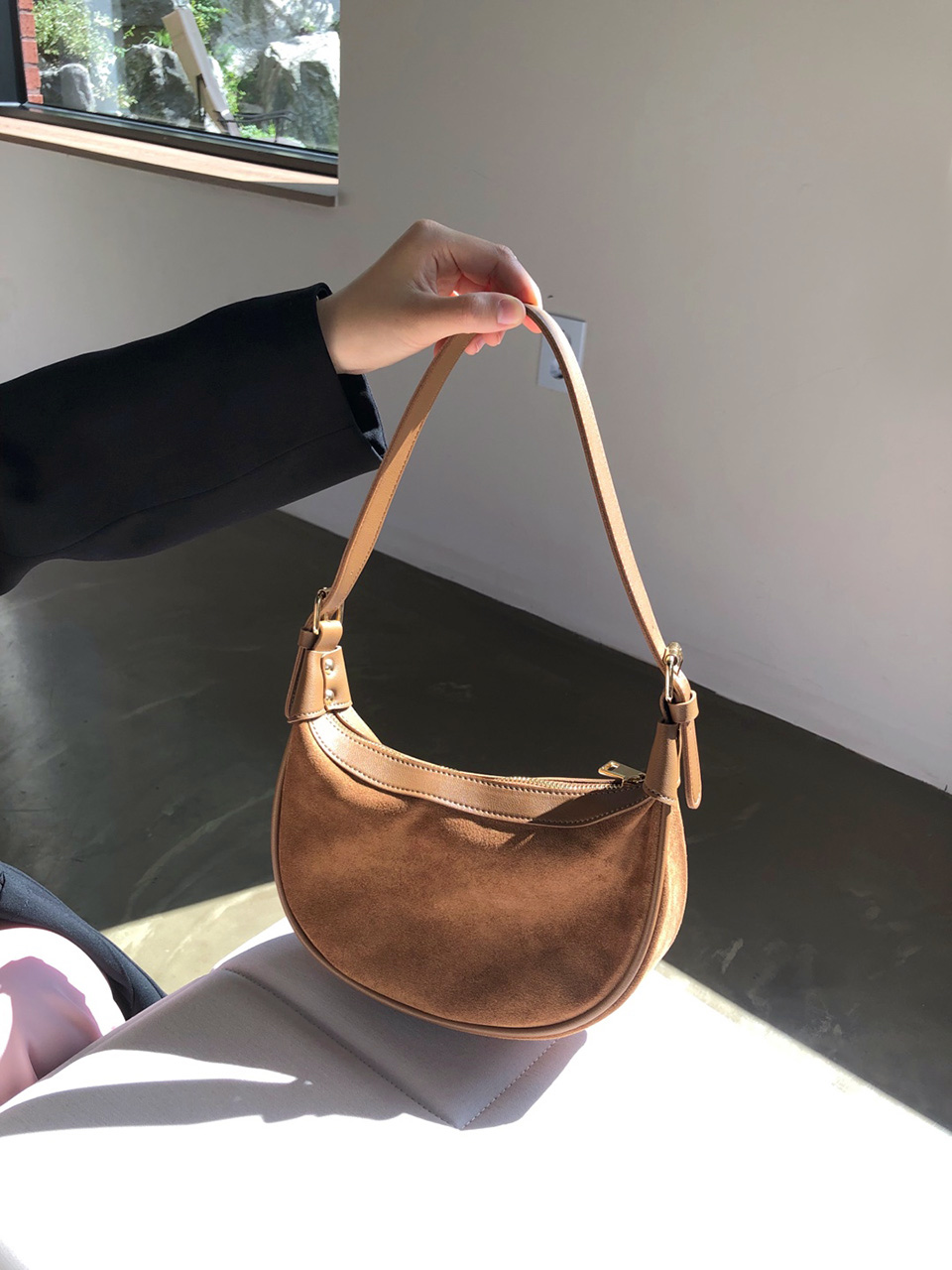 Suede Mini Shoulder Bag (5 colors)