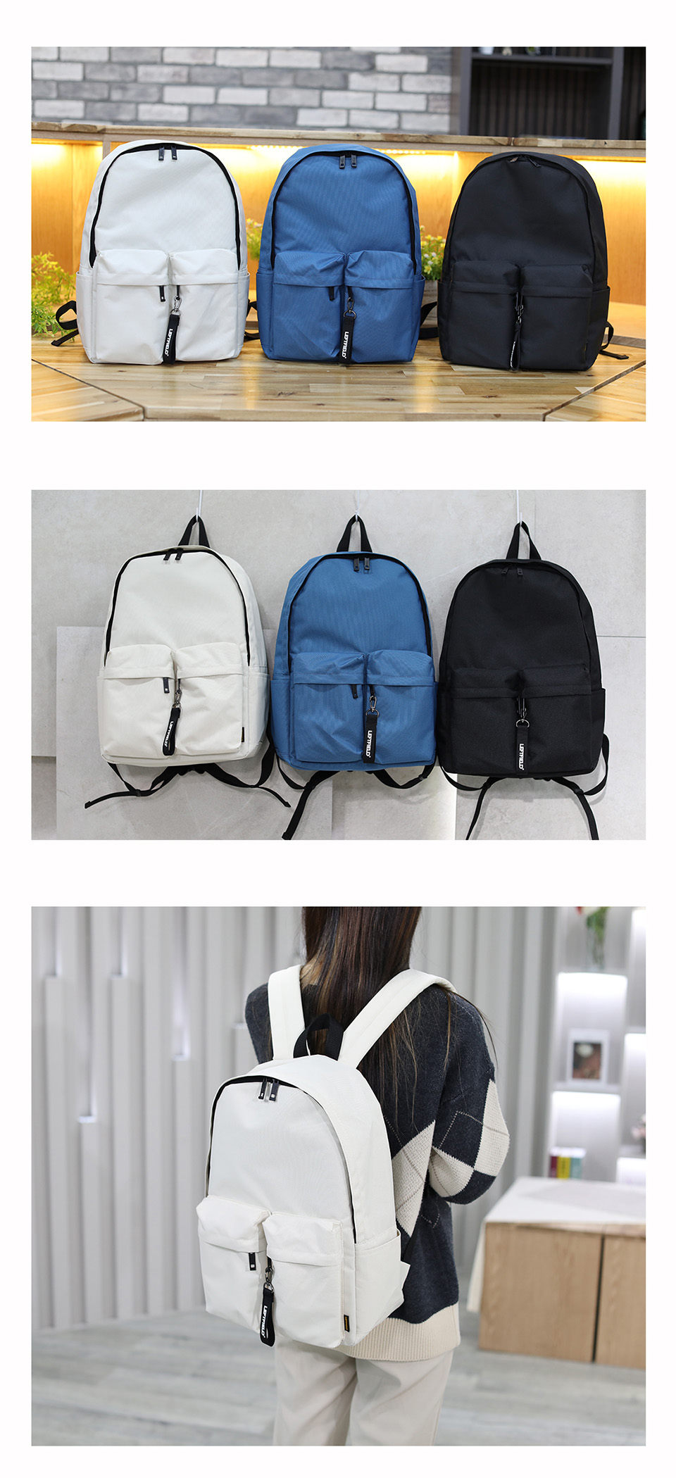[Unisex] Uni2 Pocket Casual Backpack