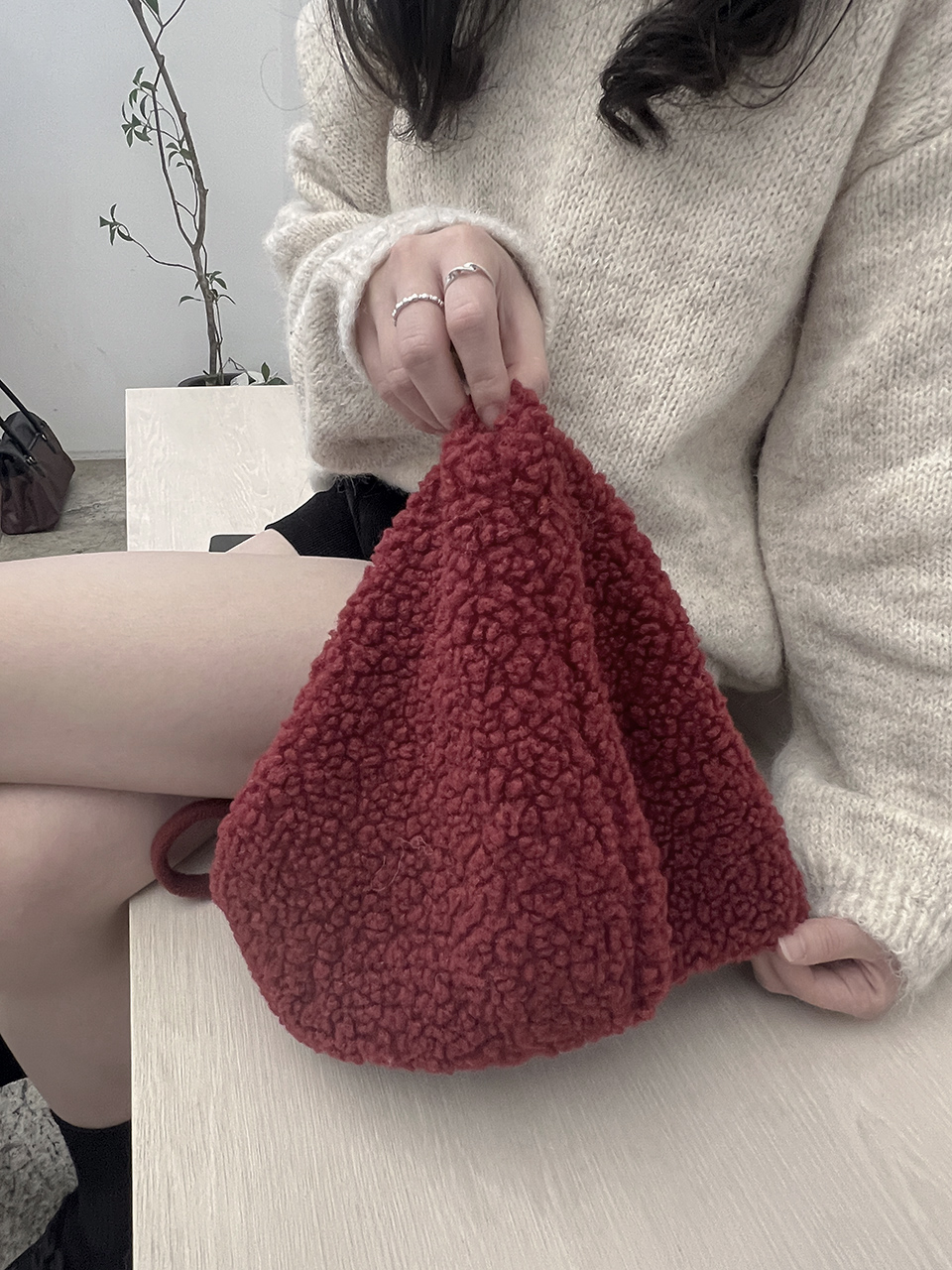 Fleece-lined balaclava/earmuffs