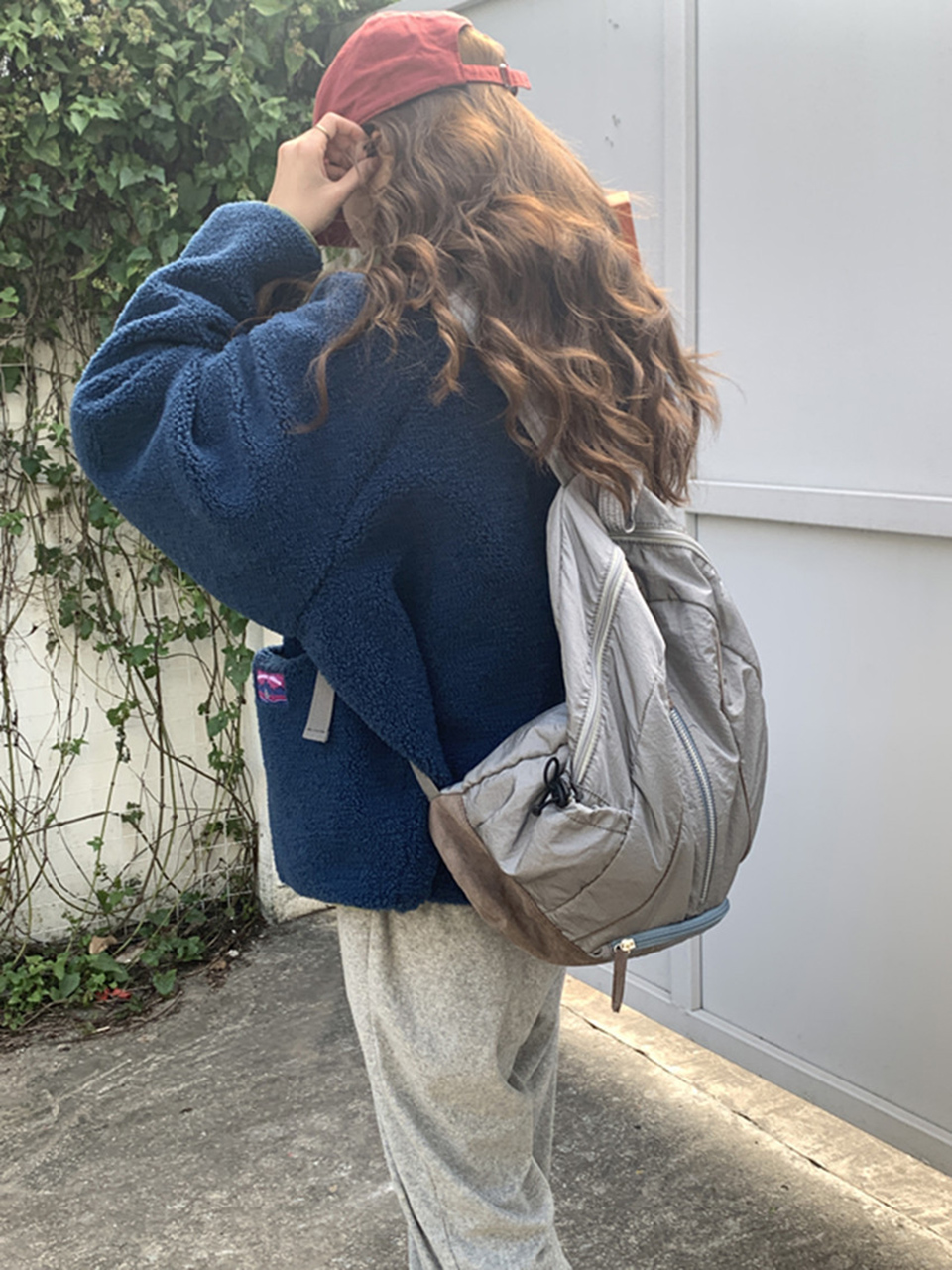 Shooting Embroidered String Pocket Nylon Backpack