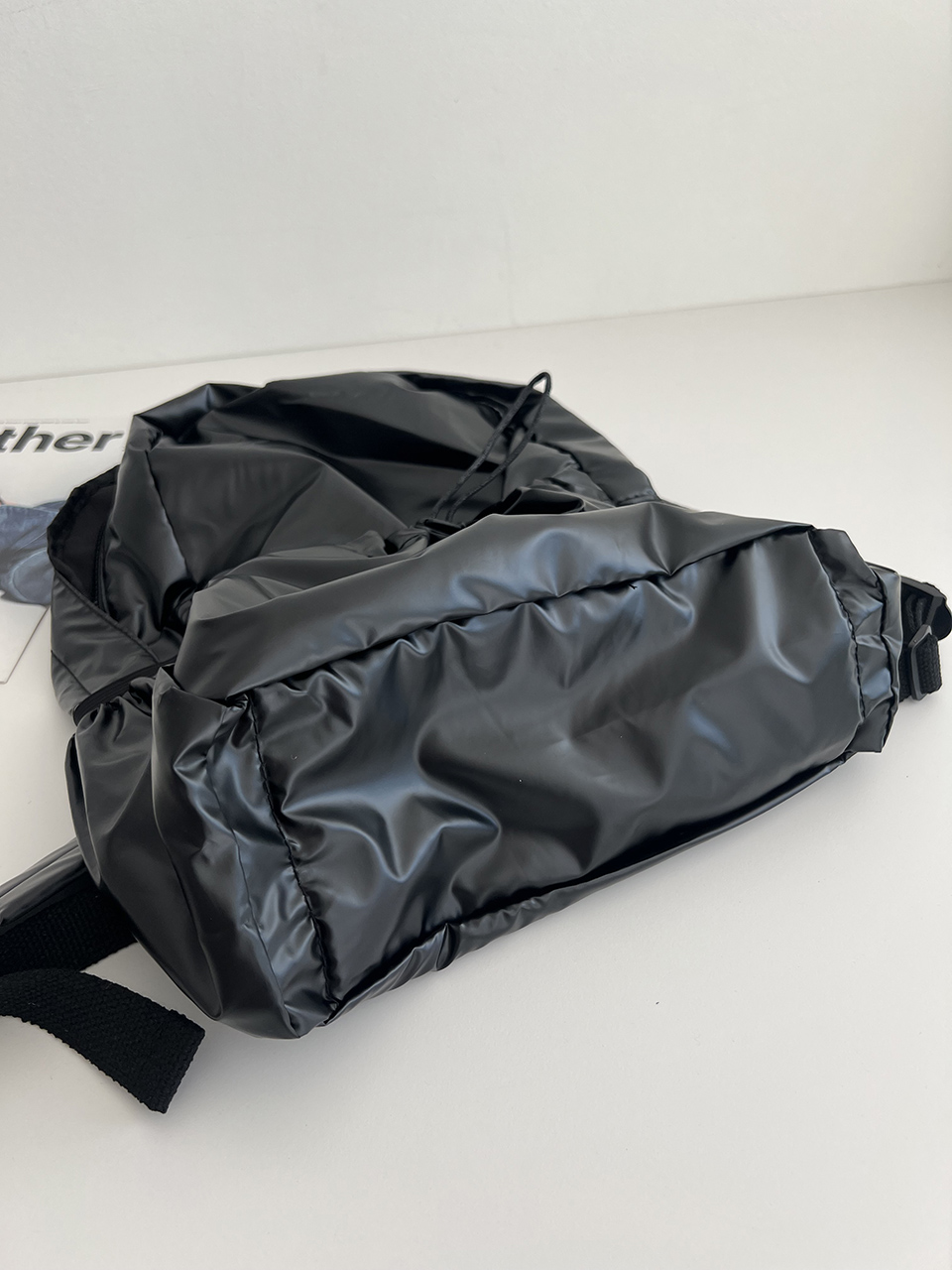 Croon Pocket Silver String Backpack Rucksack