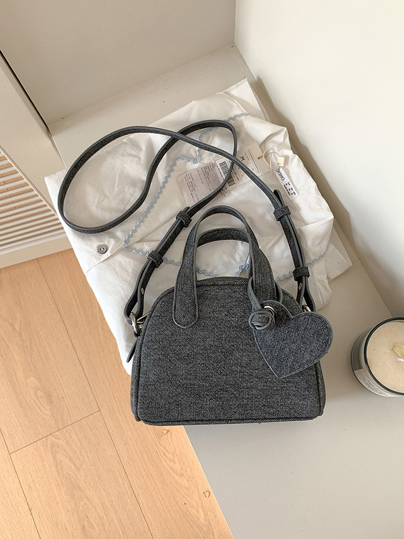 [Denim] Heart Keyring Mini Tote Bag (3 colors)