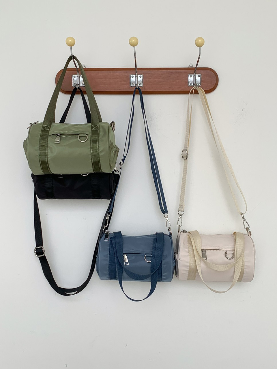 Nylon mini tote bag