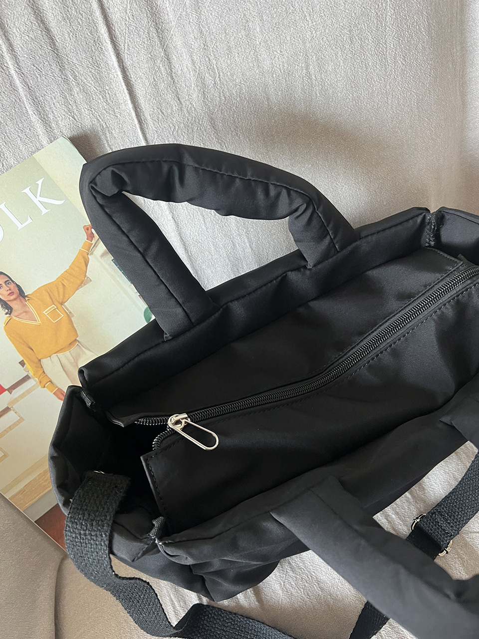 High-pressure quilted mini Boston bag